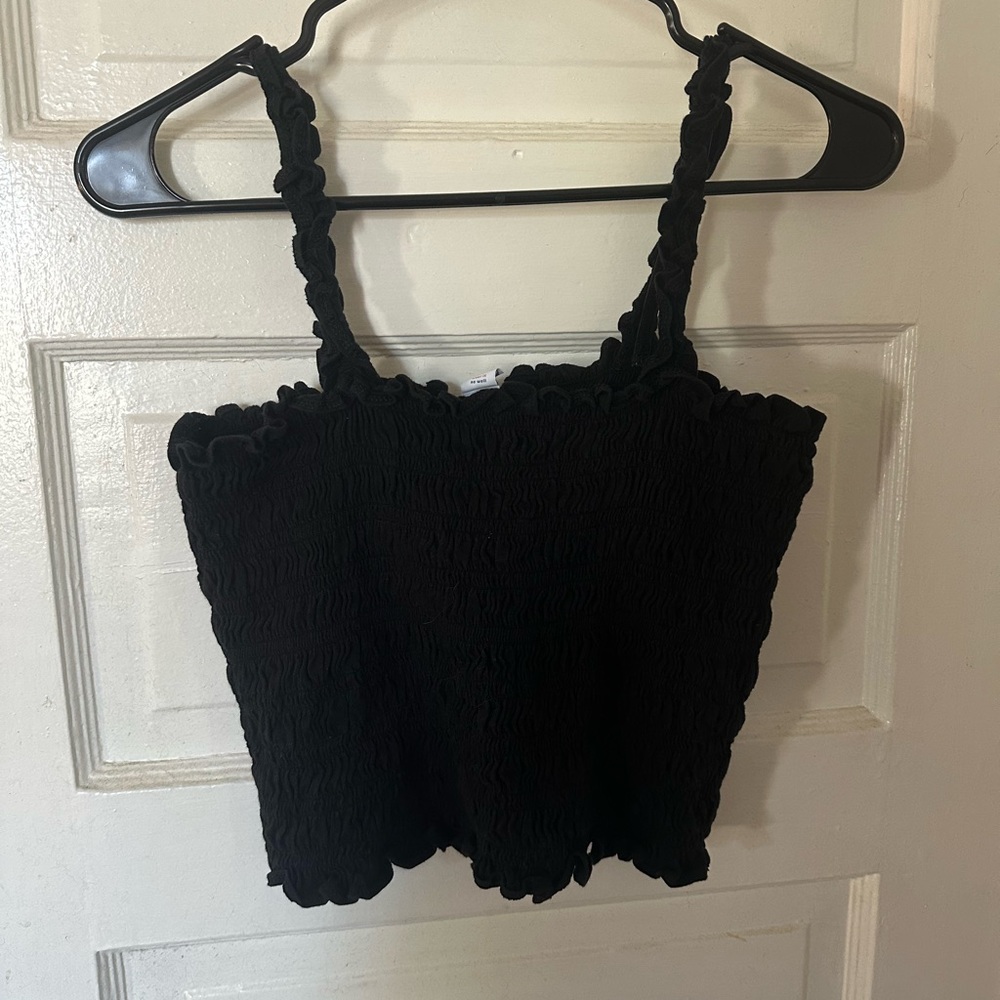 Old Navy Black Textured Camisole